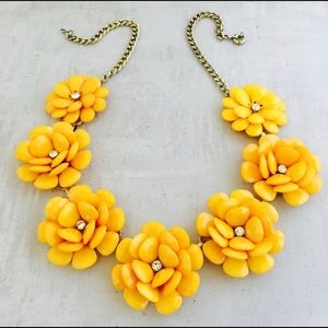 Floral Statement Necklace Marigold